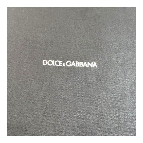 Dolce & Gabbana Black Drawstring Dust Bag For Shoes Accessories 8.5x12 Storage - Picture 2 of 5